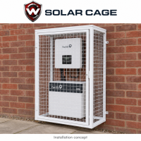 Solar-Cage (TM) Guard for Solar Batteries and Solar Inverters
